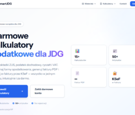 Platforma księgowa JDG SmartJDG.pl – zrzut ekranu modułu